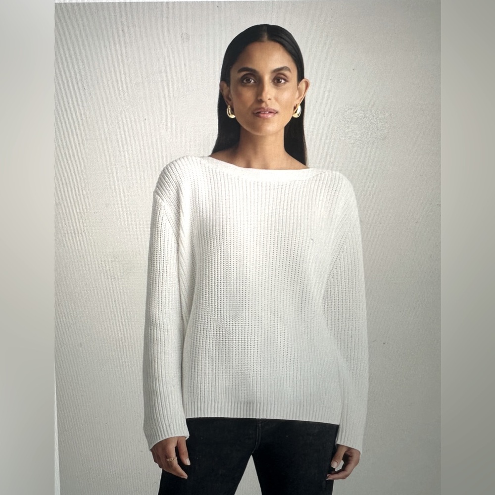 Quince White Women's Sweater